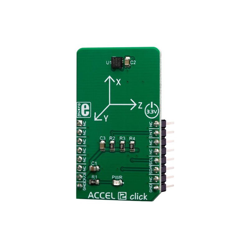 1 pcs : MIKROE-3464 - ACCEL 12 CLICK