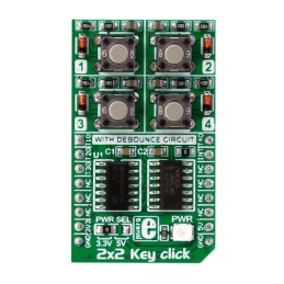 1 pcs : MIKROE-2152 - 2X2 KEY CLICK