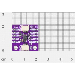 1 pcs : 333094 - ADC 12-BIT ADS1015 BREAKOUT