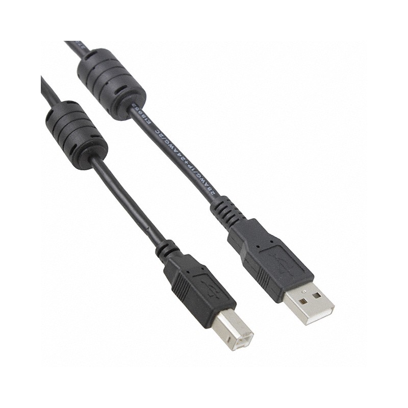 1 pcs : 102-1030-BL-F0100 - CBL USB2.0 A PLUG TO B PLG 3.28'