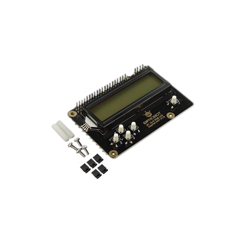 1 pcs : DFR0514 - I2C 16X2 RGB LCD + KEYPAD HAT