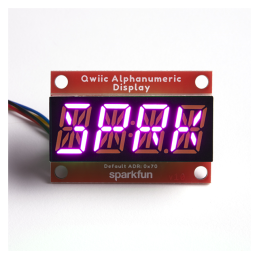 1 pcs : COM-16919 - QWIIC ALPHANUMERIC DISPLAY PINK