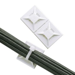 2 pcs : SGABM20-A-C - CABLE TIE HLDR QUAD ADH 2QTY2