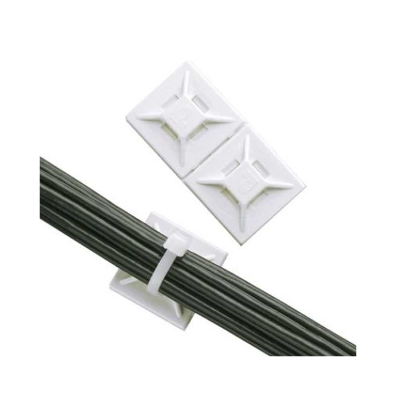 2 pcs : SGABM20-A-C - CABLE TIE HLDR QUAD ADH 2QTY2