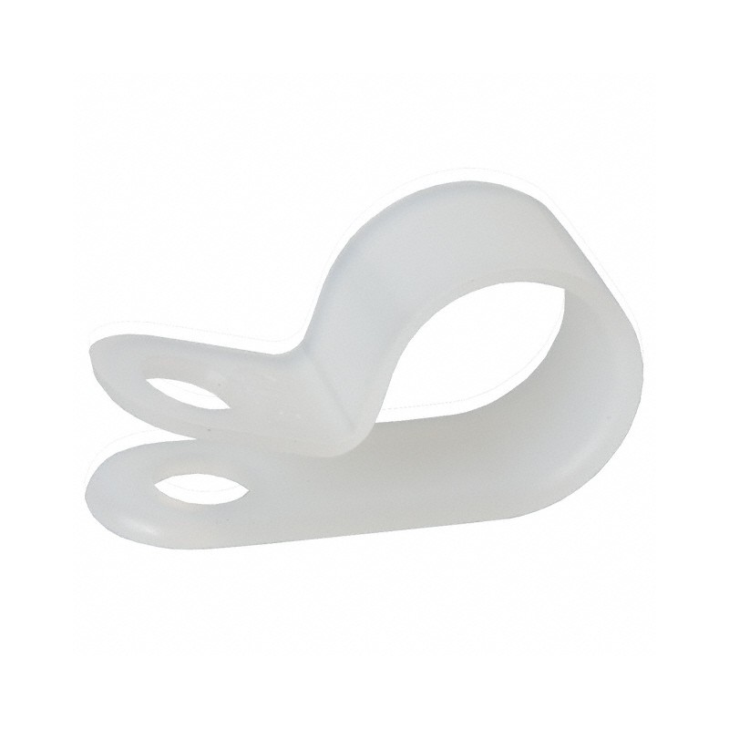 1 pcs : 7631 - CBL CLAMP P-TYPE WHITE FASTENER