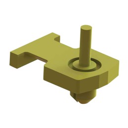 1 pcs : FTH-22-01 - CABLE TIE HLDR SGL PUSH MNT YLW