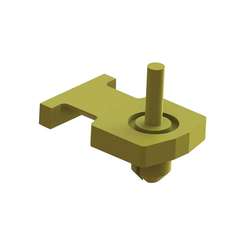 1 pcs : FTH-22-01 - CABLE TIE HLDR SGL PUSH MNT YLW