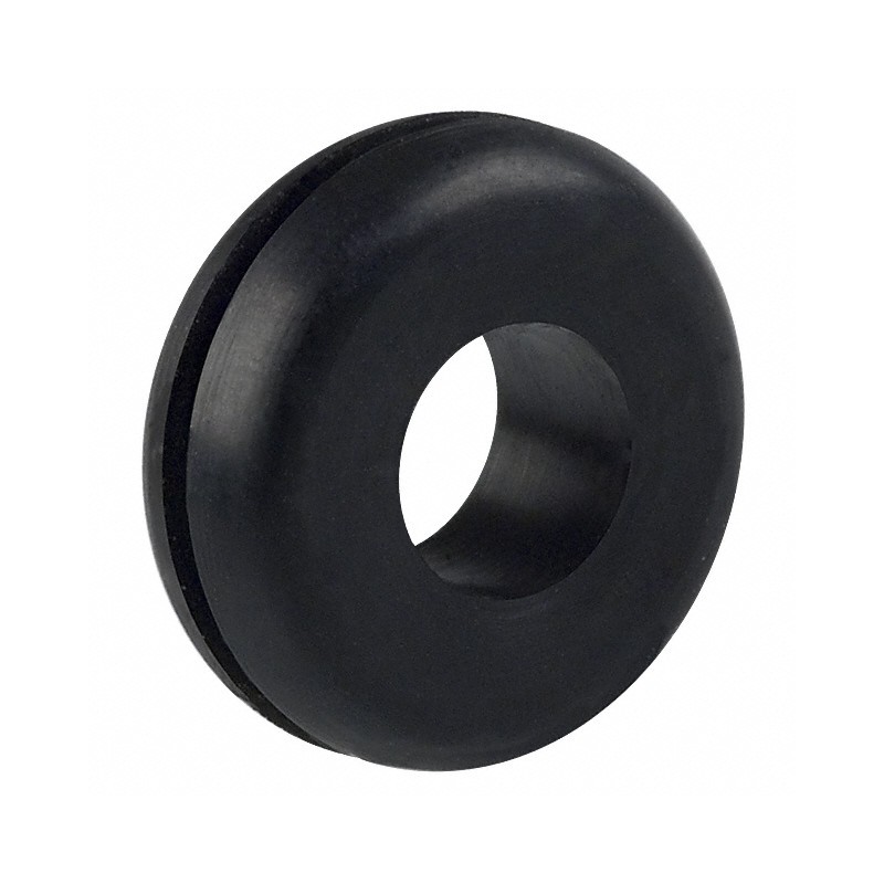 1 pcs : 744 - GROMMET 0.375' RUBBER BLACK