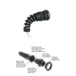 1 pcs : 3464 - CABLE GRIP 1.63-5.33MM PG7