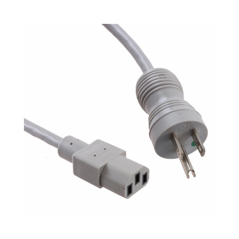 1 pcs : 233008-06 - CORD 18AWG NEMA5-15P-IEC320 8'