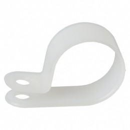 1 pcs : 7637 - CBL CLAMP P-TYPE WHITE FASTENER