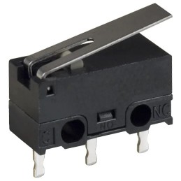 5 pcs - Omron Hinge Lever Subminiature Micro Switch, Through Hole Terminal, 100 mA, SPDT, IP40