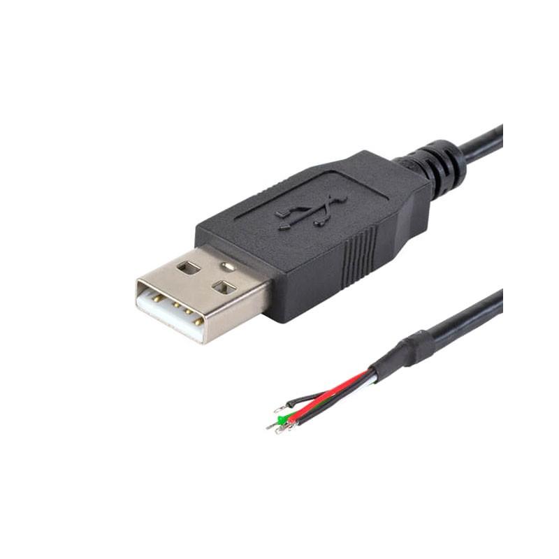 1 pcs : CBL-UA-ST-1 - CBL USB2.0 A PLUG TO OPEN 3.28'