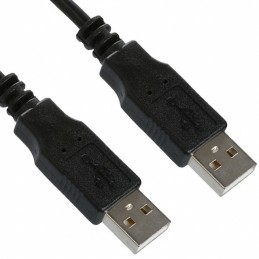 1 pcs : AK670/2-2-BLACK - CBL USB2.0 A PLUG TO A PLG 6.56'