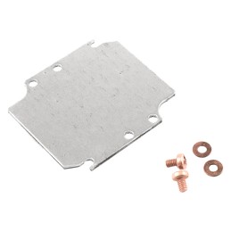 1 pcs : 1590Z100PL - Aluminum Panel, Inner 2.741' L x 2.505' W (69.62mm x 63.63mm) Unpainted