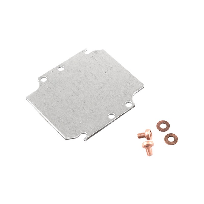 1 pcs : 1590Z100PL - Aluminum Panel, Inner 2.741' L x 2.505' W (69.62mm x 63.63mm) Unpainted