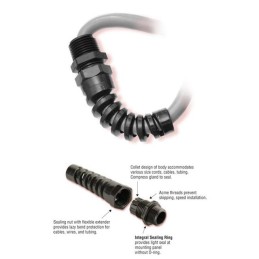 1 pcs : M3251 - CABLE GRIP 4.32-11.43MM 1/2' NPT