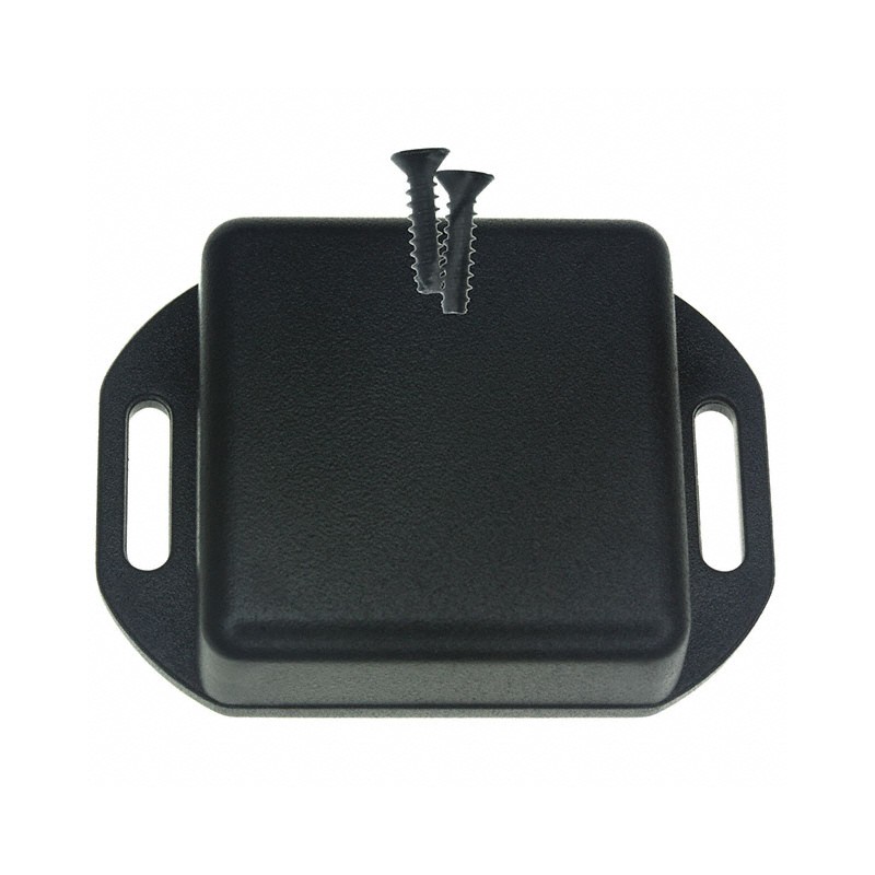 1 pcs : 1551QFLBK - Box ABS Black Cover Included 1.575' L x 1.575' W (40.00mm x 40.00mm) X 0.591' (15.01mm)