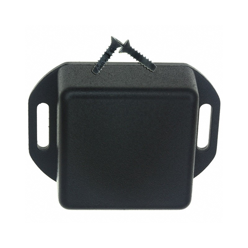 1 pcs : 1551PFLBK - Box ABS Black Cover Included 1.575' L x 1.575' W (40.00mm x 40.00mm) X 0.787' (19.99mm)