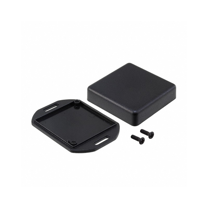 1 pcs : 1551SFLBK - Box ABS Black Cover Included 1.969' L x 1.969' W (50.00mm x 50.00mm) X 0.591' (15.01mm)
