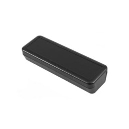 1 pcs : 1552D5BK - Box ABS Black Cover Included 5.910' L x 1.970' W (150.11mm x 50.04mm) X 1.180' (29.97mm)
