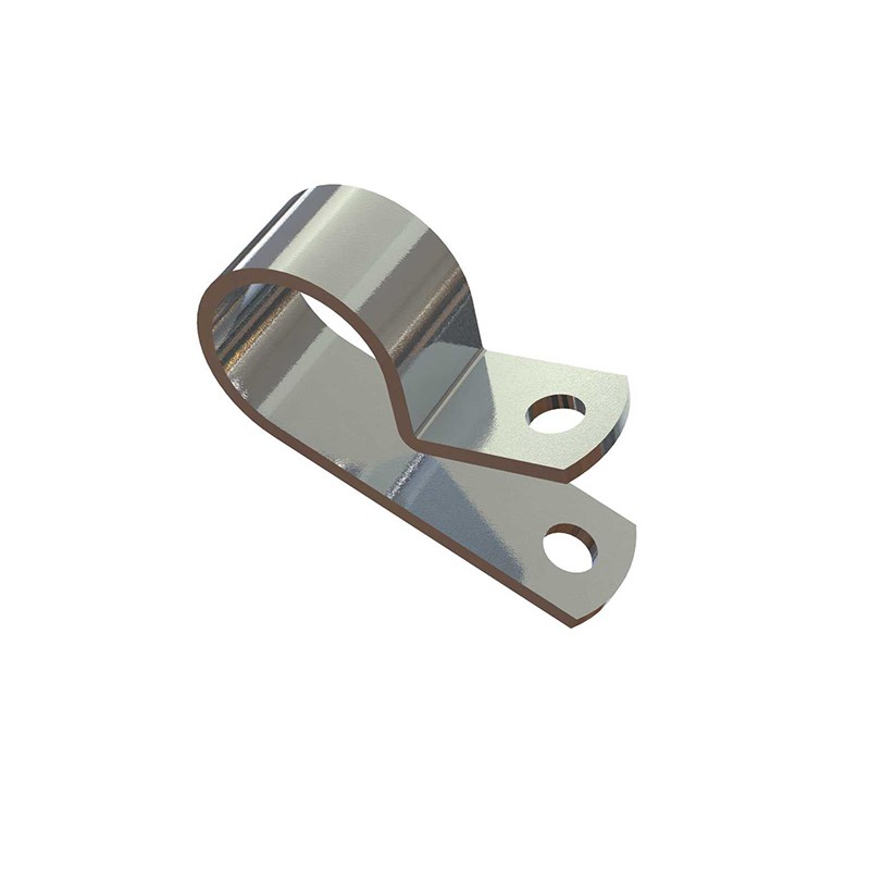 1 pcs : AL4A - CBL CLAMP P-TYPE SILVER FASTENER