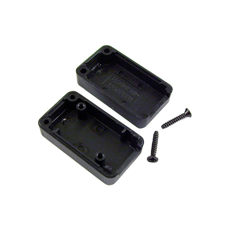 1 pcs : 1551USB1BK - Box ABS Black Hand Held, Split Sides 1.378' L x 0.787' W (35.00mm x 20.00mm) X 0.610' (15.50mm)