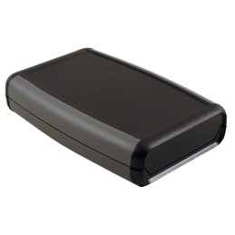 1 pcs : 1553WBBK - Box ABS Black Hand Held, Split Sides and End Panel(s) 4.615' L x 3.109' W (117.22mm x 78.97mm) X 0.984' (25.0