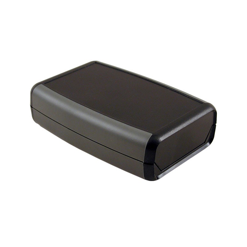 1 pcs : 1553WCBK - Box ABS Black Hand Held, Split Sides and End Panel(s) 4.615' L x 3.109' W (117.22mm x 78.97mm) X 1.260' (32.0