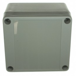 1 pcs : RP1065 - Box ABS Gray Cover Included 3.366' L x 3.168' W (85.50mm x 80.47mm) X 2.165' (55.00mm)