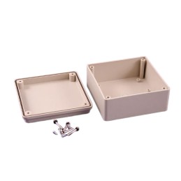 1 pcs : RS5105S - Box ABS Gray Cover Included 4.252' L x 4.252' W (108.00mm x 108.00mm) X 2.146' (54.50mm)