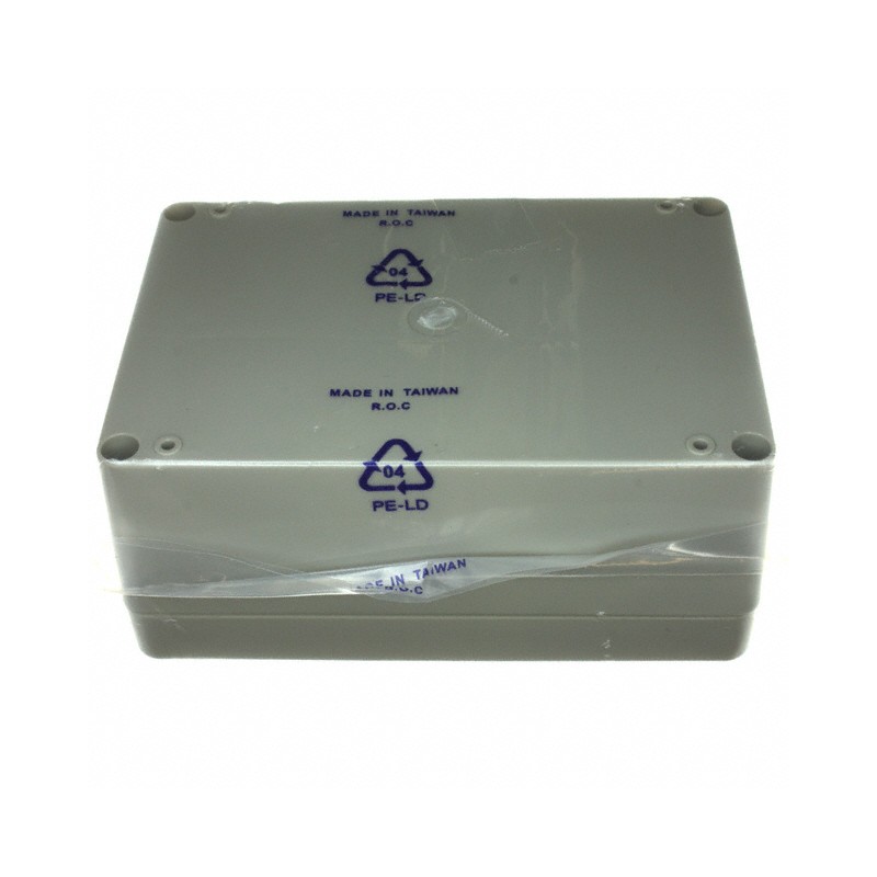 1 pcs : RP1135 - Box ABS Gray Cover Included 4.941' L x 3.363' W (125.50mm x 85.42mm) X 2.165' (55.00mm)