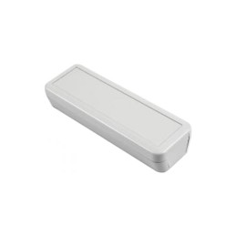 1 pcs : 1552D5GY - Box ABS Gray Cover Included 5.910' L x 1.970' W (150.11mm x 50.04mm) X 1.180' (29.97mm)