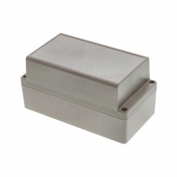 1 pcs : RP1185 - Box ABS Gray Cover Included 6.535' L x 3.394' W (165.99mm x 86.21mm) X 3.346' (85.00mm)