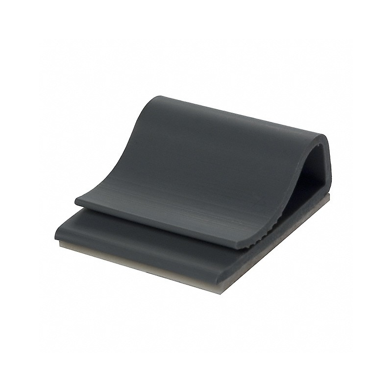 1 pcs : CFCC-8-04A-RT - CBL CLIP FLAT C-TYPE GRAY ADH