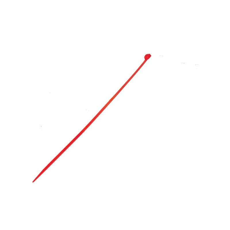 100 pcs : CT027K - CBL TIE LOCKING RED 50LBS 1.208'