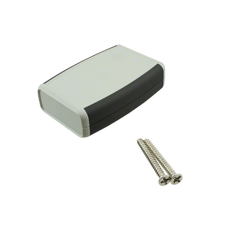 1 pcs : 1553CGY - Box ABS Gray Hand Held, Split Sides 4.615' L x 3.109' W (117.22mm x 78.97mm) X 1.260' (32.00mm)