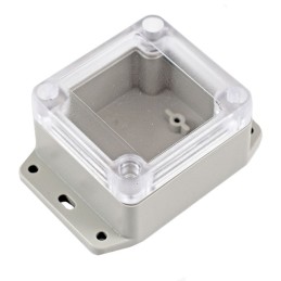 1 pcs : RP1025BFC - Box ABS Gray, Clear Cover/Door Cover Included 3.540' L x 2.440' W (89.92mm x 61.98mm) X 1.570' (39.88mm)