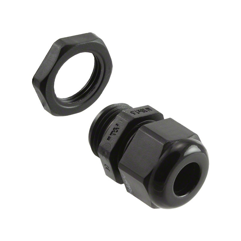 1 pcs : AIO-CSM18 - CABLE GLAND 5-10MM M18 POLYAMIDE