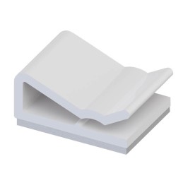 1 pcs : SWC-0 - CBL CLIP C-TYPE WHITE ADHESIVE