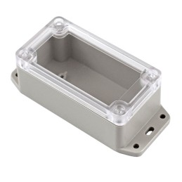 1 pcs : RP1035BFC - Box ABS Gray, Clear Cover/Door Cover Included 4.720' L x 2.030' W (119.89mm x 51.56mm) X 1.570' (39.88mm)