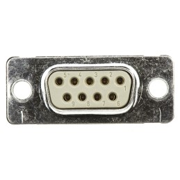25 pcs - Provertha 9 Way Through Hole D-sub Connector Socket, 2.75mm Pitch