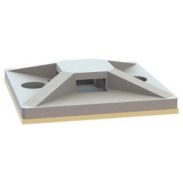 1 pcs : 23TA00400 - CABLE TIE HLDR QUAD ADH NATURAL