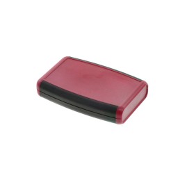 1 pcs : 1553BRDBKBAT - Box ABS Red Hand Held, Split Sides 4.615' L x 3.109' W (117.22mm x 78.97mm) X 0.945' (24.00mm)