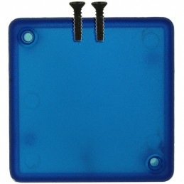 1 pcs : 1551STBU - Box ABS Translucent - Blue Hand Held, Cover Included 1.969' L x 1.969' W (50.00mm x 50.00mm) X 0.591' (15.01m