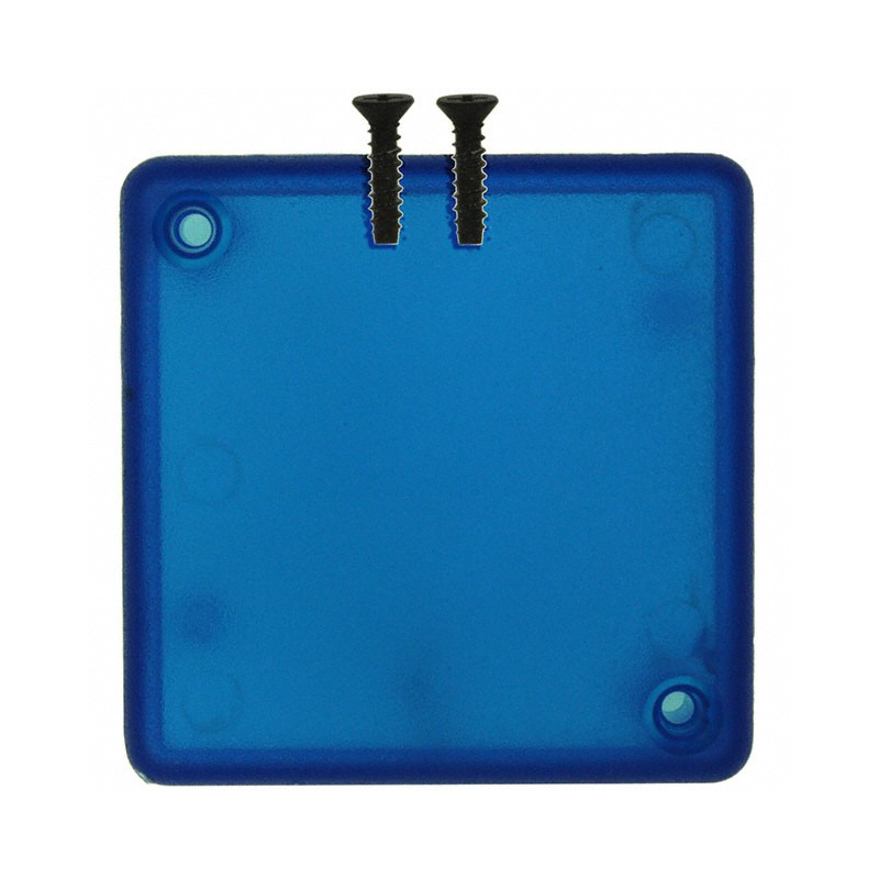 1 pcs : 1551STBU - Box ABS Translucent - Blue Hand Held, Cover Included 1.969' L x 1.969' W (50.00mm x 50.00mm) X 0.591' (15.01m