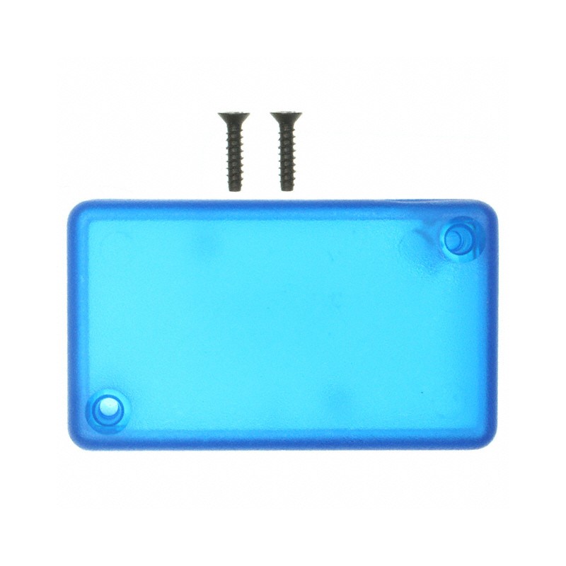 1 pcs : 1551HTBU - Box ABS Translucent - Blue Hand Held, Cover Included 2.362' L x 1.378' W (59.99mm x 35.00mm) X 0.787' (19.99m