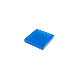 1 pcs : 1551XXTBU - Box ABS Translucent - Blue Hand Held, Cover Included 3.150' L x 3.150' W (80.01mm x 80.01mm) X 0.590' (14.99