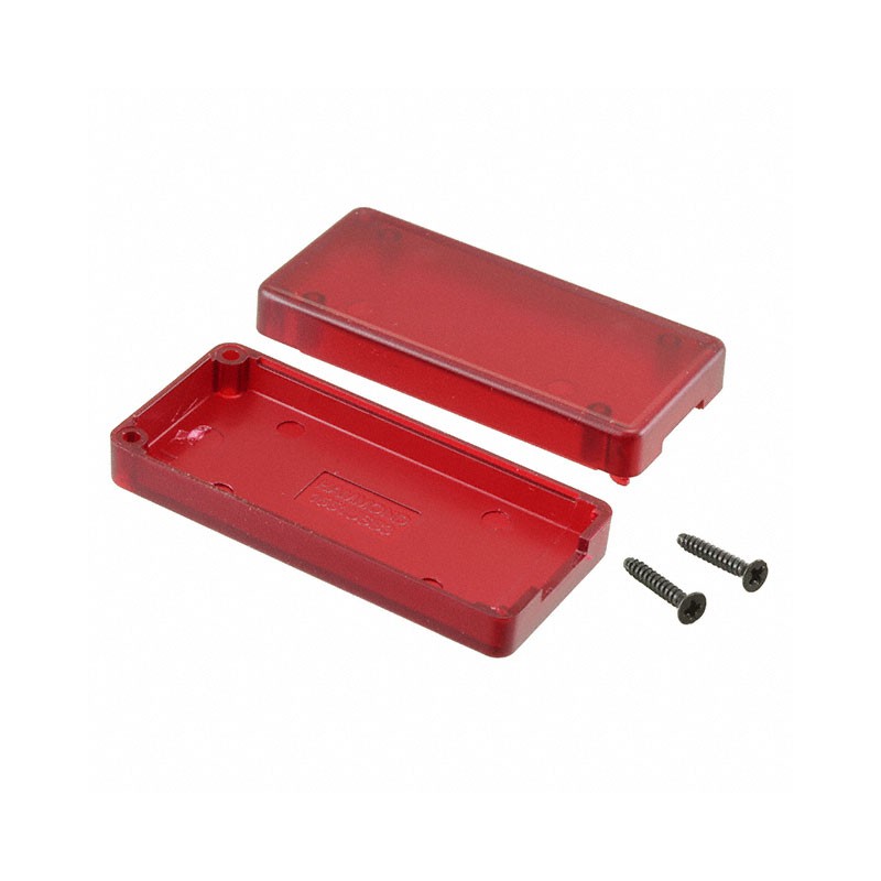 1 pcs : 1551USB3TRD - Box ABS Translucent - Red Hand Held, Split Sides 2.559' L x 1.181' W (65.00mm x 30.00mm) X 0.610' (15.50mm