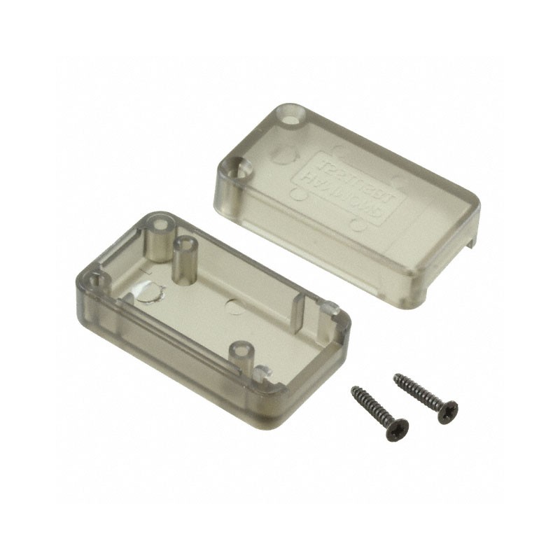 1 pcs : 1551USB1TSK - Box ABS Translucent - Smoke Hand Held, Split Sides 1.378' L x 0.787' W (35.00mm x 20.00mm) X 0.610' (15.50